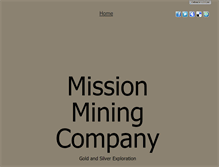 Tablet Screenshot of missionmining.com